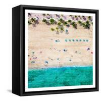 Ft Lauderdale Beach 1-Kimberly Allen-Framed Stretched Canvas
