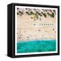 Ft Lauderdale Beach 1-Kimberly Allen-Framed Stretched Canvas