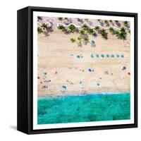 Ft Lauderdale Beach 1-Kimberly Allen-Framed Stretched Canvas