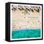 Ft Lauderdale Beach 1-Kimberly Allen-Framed Stretched Canvas