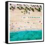 Ft Lauderdale Beach 1-Kimberly Allen-Framed Stretched Canvas