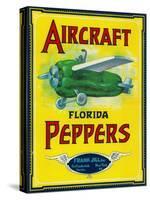 Ft. Lauderdale, Florida - Aircraft Pepper Label-Lantern Press-Stretched Canvas