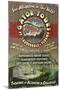 Ft. Lauderdale, Florida - Alligator Tours Vintage Sign-Lantern Press-Mounted Art Print