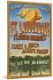 Ft. Lauderdale, Florida - Orange Grove Vintage Sign-Lantern Press-Mounted Art Print