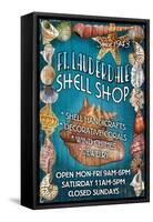 Ft. Lauderdale, Florida - Shell Shop-Lantern Press-Framed Stretched Canvas