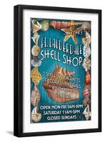 Ft. Lauderdale, Florida - Shell Shop-Lantern Press-Framed Art Print