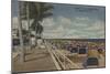 Ft. Lauderdale, Florida - View of Ft. L. Boardwalk-Lantern Press-Mounted Art Print