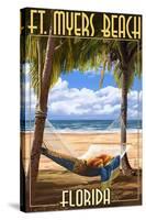 Ft. Myers Beach, Florida - Hammock-Lantern Press-Stretched Canvas