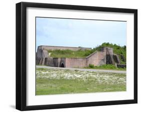 Ft Pickens- a Pentagonal Historic United States Military Fort on Santa Rosa Island in the Pensacola-Danae Abreu-Framed Photographic Print