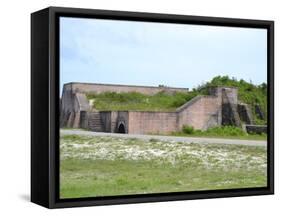Ft Pickens- a Pentagonal Historic United States Military Fort on Santa Rosa Island in the Pensacola-Danae Abreu-Framed Stretched Canvas