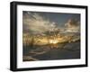 Ft. Pickens Sunset at Pensacola Beach, FL-Julian Loftis-Framed Photographic Print