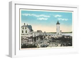 Ft. Point Lighthouse, New Castle, New Hampshire-null-Framed Art Print