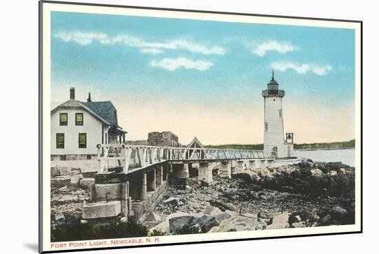 Ft. Point Lighthouse, New Castle, New Hampshire-null-Mounted Art Print