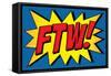 FTW! Comic Pop-Art-null-Framed Stretched Canvas