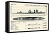 Fubuki Class-Amagiri Group-DD 45-55-null-Framed Stretched Canvas