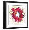 Fuchia Splash Flower-Elle Stewart-Framed Art Print