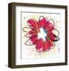 Fuchia Splash Flower-Elle Stewart-Framed Art Print