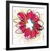 Fuchia Splash Flower-Elle Stewart-Framed Art Print