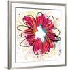 Fuchia Splash Flower-Elle Stewart-Framed Art Print