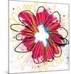 Fuchia Splash Flower-Elle Stewart-Mounted Art Print