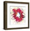 Fuchia Splash Flower-Elle Stewart-Framed Art Print