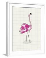 Fuchsia Flamingo-Lisa Stickley-Framed Giclee Print