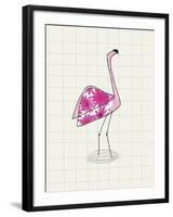 Fuchsia Flamingo-Lisa Stickley-Framed Giclee Print