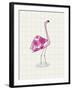 Fuchsia Flamingo-Lisa Stickley-Framed Giclee Print