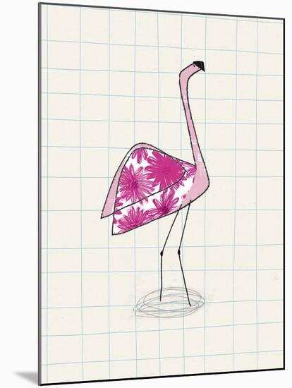 Fuchsia Flamingo-Lisa Stickley-Mounted Giclee Print