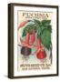 Fuchsia Seed Packet-null-Framed Art Print