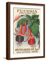 Fuchsia Seed Packet-null-Framed Art Print