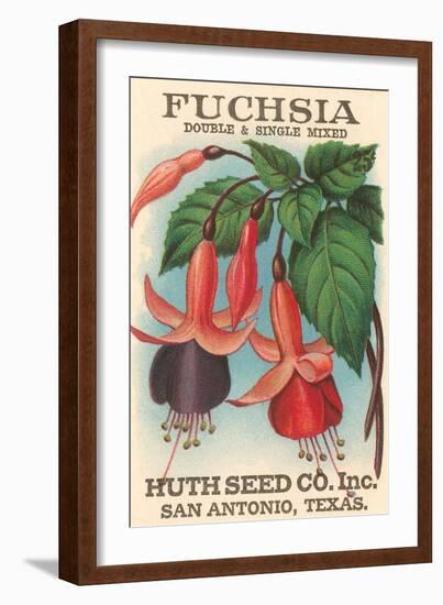 Fuchsia Seed Packet-null-Framed Art Print