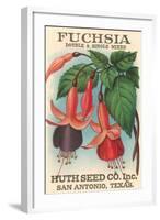 Fuchsia Seed Packet-null-Framed Art Print