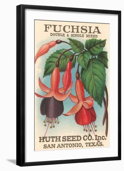 Fuchsia Seed Packet-null-Framed Art Print