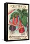 Fuchsia Seed Packet-null-Framed Stretched Canvas