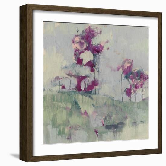 Fuchsia Treeline II-Jennifer Goldberger-Framed Art Print