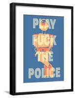 Fuck the Police by Annimo Poster-null-Framed Poster