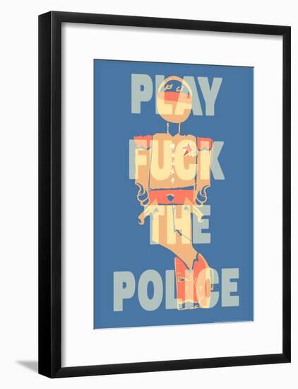 Fuck the Police by Annimo Poster-null-Framed Poster