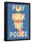 Fuck the Police by Annimo Poster-null-Framed Poster
