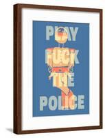 Fuck the Police by Annimo Poster-null-Framed Poster