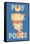 Fuck the Police by Annimo-null-Framed Stretched Canvas