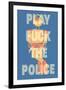 Fuck the Police by Annimo-null-Framed Art Print