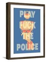 Fuck the Police by Annimo-null-Framed Art Print