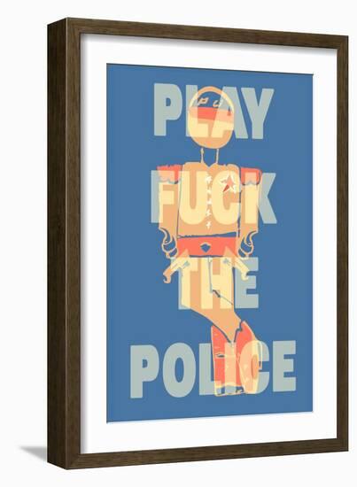 Fuck the Police by Annimo-null-Framed Art Print