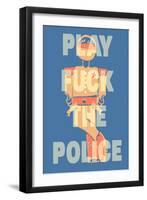 Fuck the Police by Annimo-null-Framed Art Print