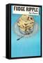 Fudge Ripple Ice Cream-null-Framed Stretched Canvas