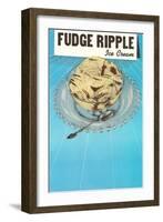 Fudge Ripple Ice Cream-null-Framed Art Print