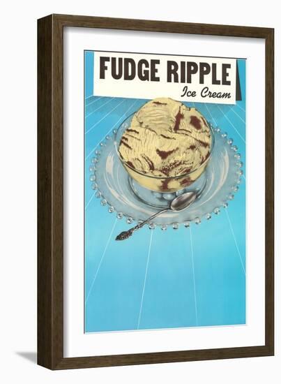 Fudge Ripple Ice Cream-null-Framed Art Print