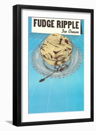 Fudge Ripple Ice Cream-null-Framed Art Print