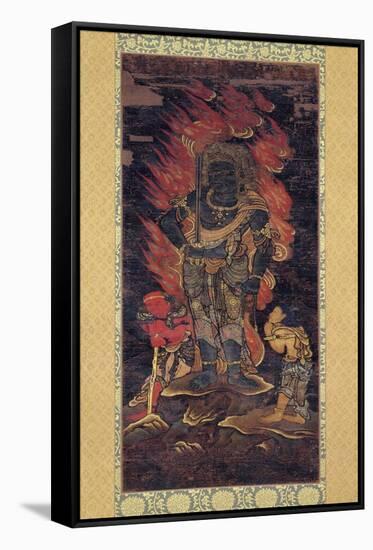 Fudo Myoo and Two Attendents-null-Framed Stretched Canvas